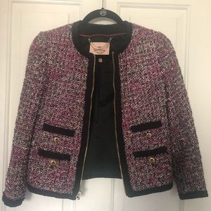Pink and Black Tweed Juicy Couture Jacket